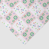 子供へカラフルなフクロウパターン 薄葉紙 (詳細)