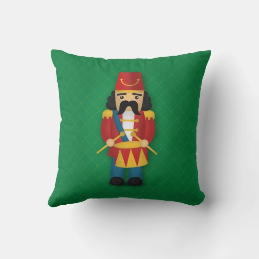 子供へカラフルな軍のドラマーの兵士 クッション (裏面)