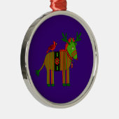 子供へクリスマスのオーナメント-シマウマ及び鳥 メタルオーナメント (右)