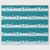 子供へクリスマスの包装紙 ラッピングペーパー (フラット)