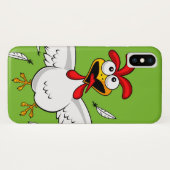 子供へクールでおもしろいでかわいくユーモアのあるな漫画の鶏 Case-Mate iPhoneケース (裏面(横))