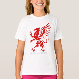 子供へグリフィン Tシャツ