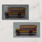 子供へスクールバスのおもちゃ 名刺 (正面/裏面)
