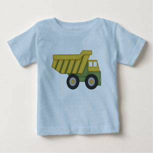 子供へダンプトラックのTシャツ ベビーTシャツ
