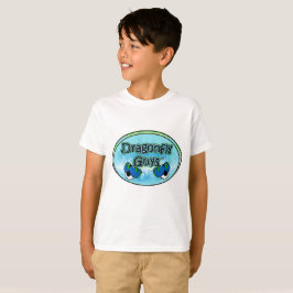 子供へトンボの人のロゴのTシャツ Tシャツ