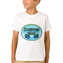 子供へトンボの人のロゴのTシャツ