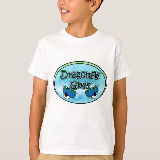 子供へトンボの人のロゴのTシャツ Tシャツ (正面)