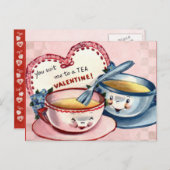 子供へバレンタイン シーズンポストカード (正面/裏面)