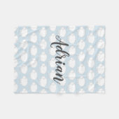 子供へパーソナライズでかわいいヒツジのフリースブランケット フリースブランケット (正面(横))