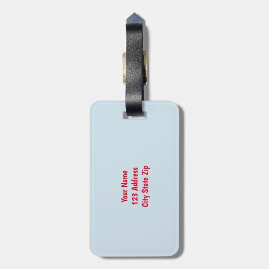 子供へパーソナライズなおもちゃ車旅行荷物のラベル ラゲッジタグ (裏面縦)