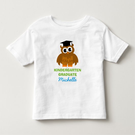 子供へパーソナライズな幼稚園の卒業生のワイシャツ トドラーTシャツ (正面)