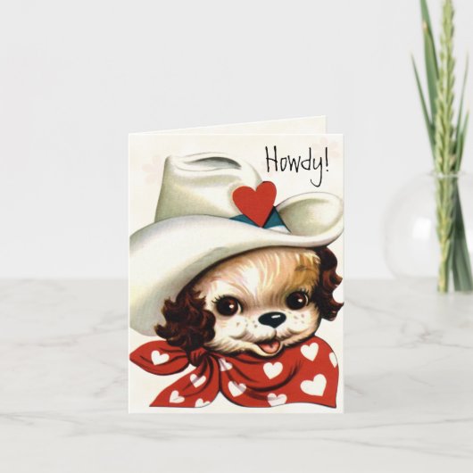 子供へレトロのバレンタインカード シーズンカード (正面)