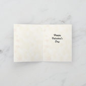 子供へレトロのバレンタインカード シーズンカード (内部)