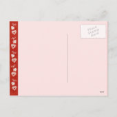 子供へヴィンテージのバレンタイン シーズンポストカード (裏面)