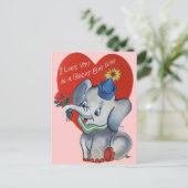 子供へヴィンテージのバレンタイン シーズンポストカード (スタンド正面)