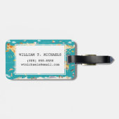 子供へ世界の動物の地図 ラゲッジタグ (裏面横)