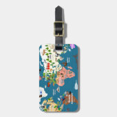 子供へ世界地図 ラゲッジタグ (正面縦)