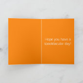 子供へ幽霊のハロウィンかわいいカード カード (内部)