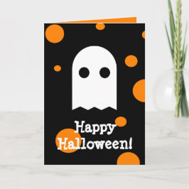 子供へ幽霊のハロウィンかわいいカード カード