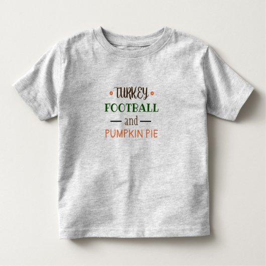 子供へ感謝祭のワイシャツ(またはだれでも) トドラーTシャツ (正面)