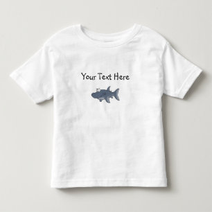 子供へ手塗りの鮫-カスタマイズ トドラーTシャツ