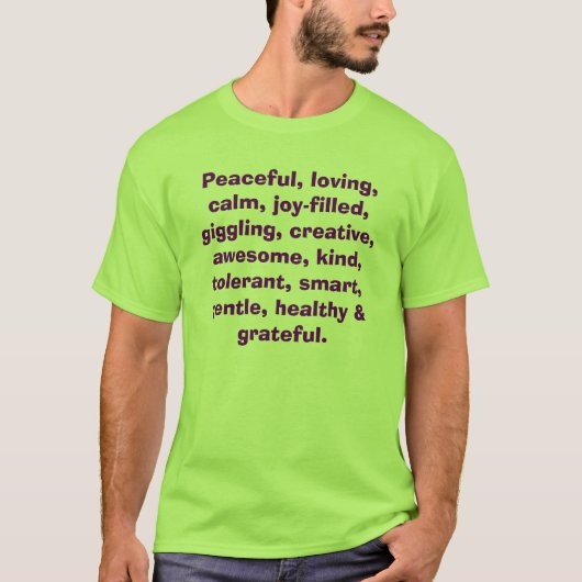 子供へ断言のTシャツ Tシャツ (正面)