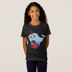 子供へ本のワイシャツとのおもしろいなNarwhal - Tシャツ