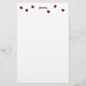 子供へ沢山のてんとう虫の文房具 便箋 (正面)