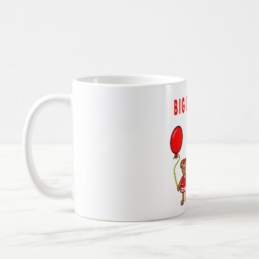 子供へ漫画のお兄さんのくま及び姉妹のマグ コーヒーマグカップ (左)