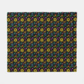 子供へ背景のカラフルなデザイン フリースブランケット (正面(横))