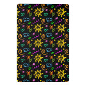 子供へ背景のカラフルなデザイン ミニクリップボード (裏面)