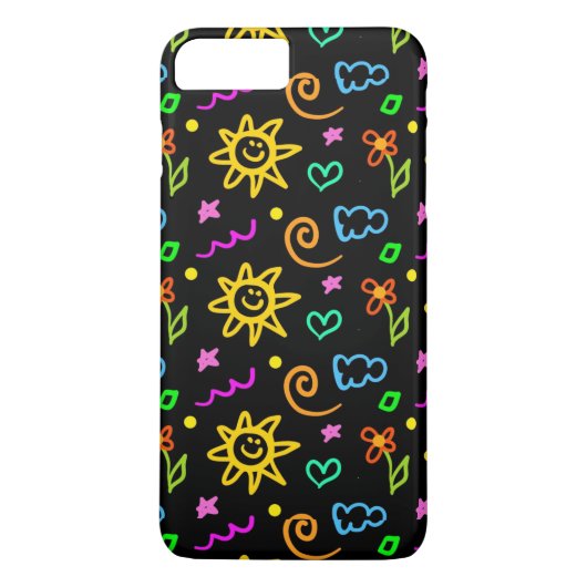 子供へ背景のカラフルなデザイン Case-Mate iPhoneケース (裏面)