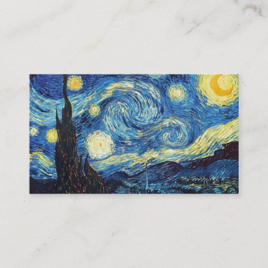 子供へ芸術の教育及び大人: 星明かりの夜 コーリングカード (正面)