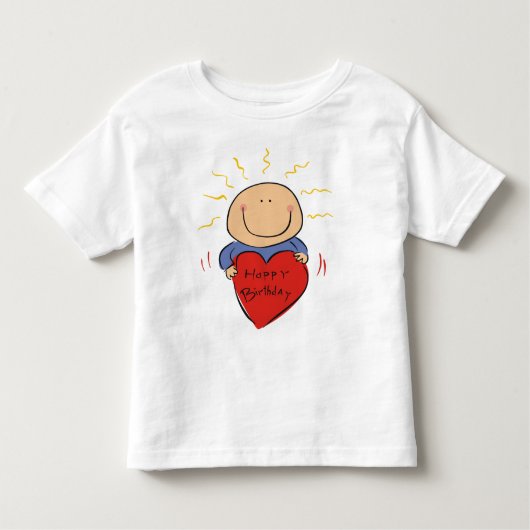 子供へ誕生日のTシャツ トドラーTシャツ (正面)
