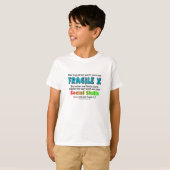 子供へ-凝視しないで下さい、治療を見つけないで下さい Tシャツ (正面フル)