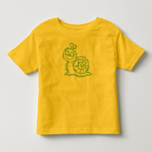 子供へSqiggleのかたつむりのTシャツ トドラーTシャツ (正面)