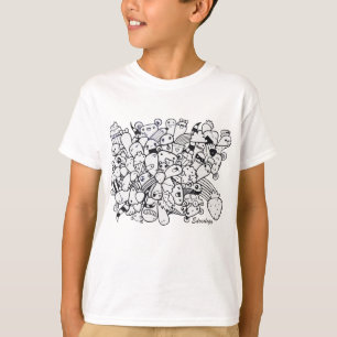 子供へTシャツの落書きの芸術 Tシャツ