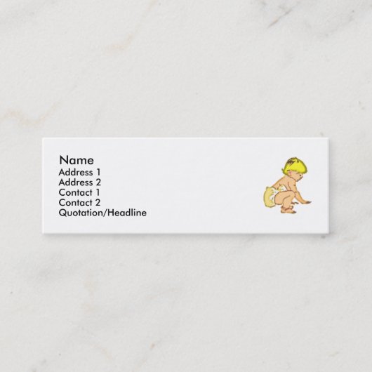 子供またはベビーの企業 スキニー名刺 (正面)