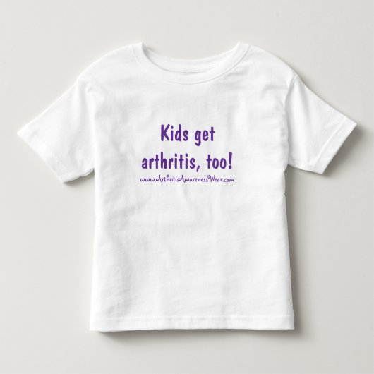 子供も関節炎を得ます! トドラーTシャツ (正面)