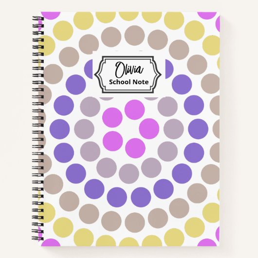 子供や先生のための楽しい学校用品 ノートブック (正面)