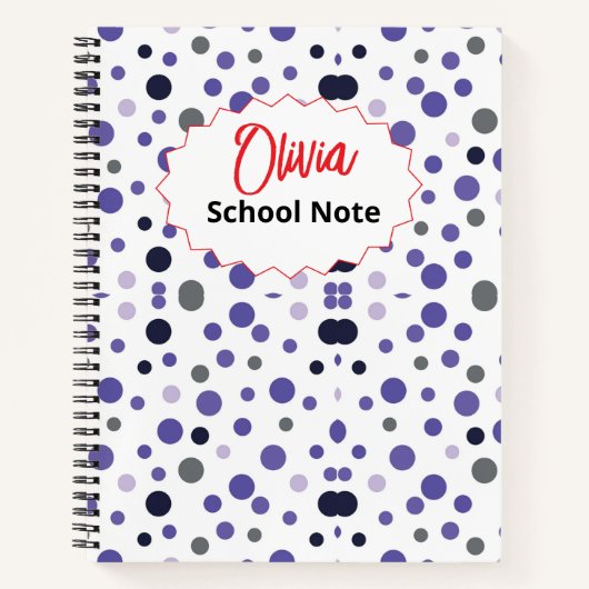 子供や先生のための楽しい学校用品 ノートブック (正面)