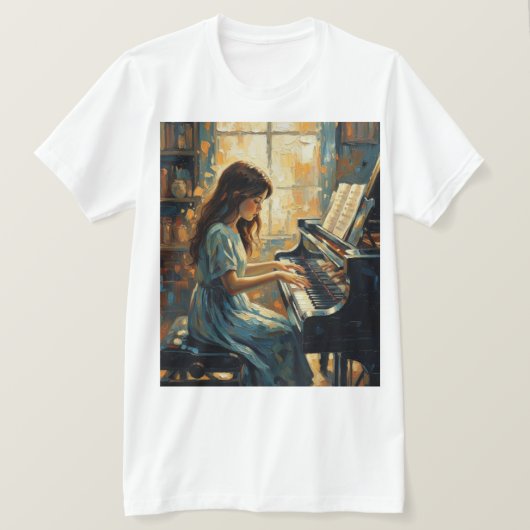 子供や音楽愛好家、家族への素敵な音楽の贈り物 Tシャツ (デザイン正面)