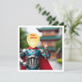 子供をヒーローにしよう!オリジナルヒーローカード カード (スタンド正面)