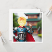 子供をヒーローにしよう!オリジナルヒーローカード カード (正面/裏面インサイチュ)