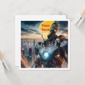 子供をヒーローにしよう！オリジナルヒーローカード カード (正面/裏面インサイチュ)