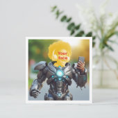 子供をヒーローにしよう！オリジナルヒーローカード カード (スタンド正面)