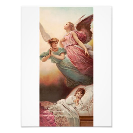 子供を伴う守護天使 フォトプリント            (正面)