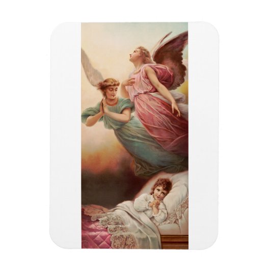 子供を伴う守護天使 マグネット (縦)