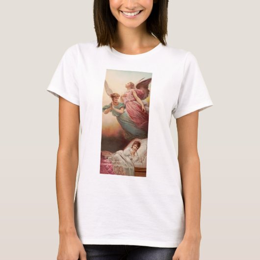 子供を伴う守護天使 Tシャツ (正面)