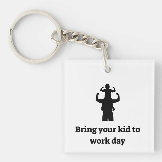 子供を働かせる キーホルダー (正面)